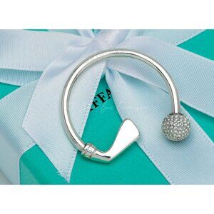 Tiffany & Co. Golf Keychain Solid Sterling Silver 925 Authentic